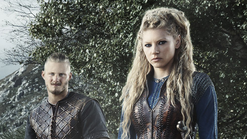 Photo of The Vikings on location